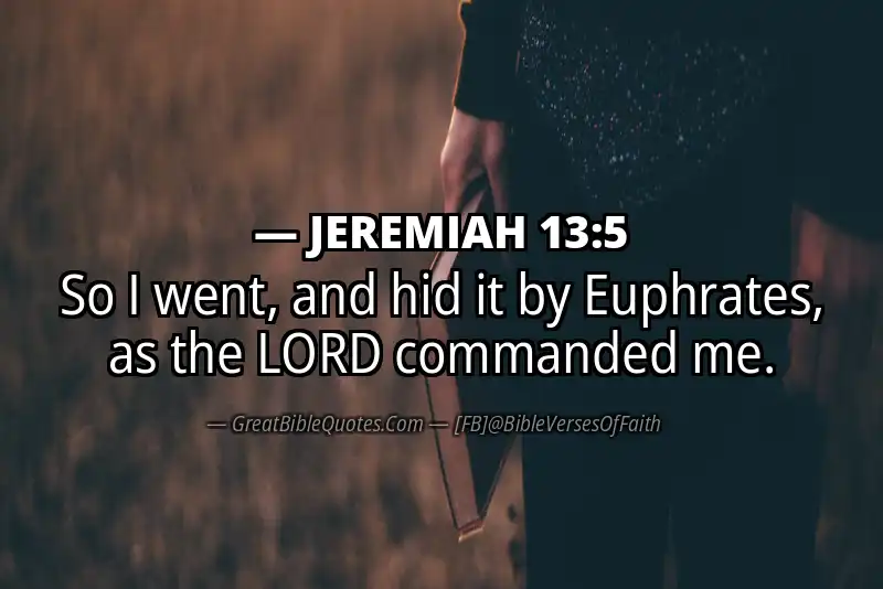 JEREMIAH 13:5 Verse
