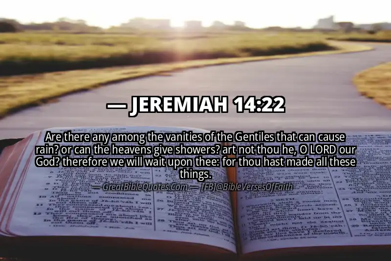JEREMIAH 14:22 Verse