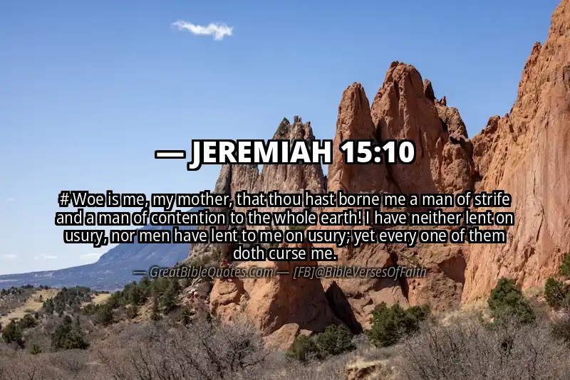 JEREMIAH 15:10 Verse