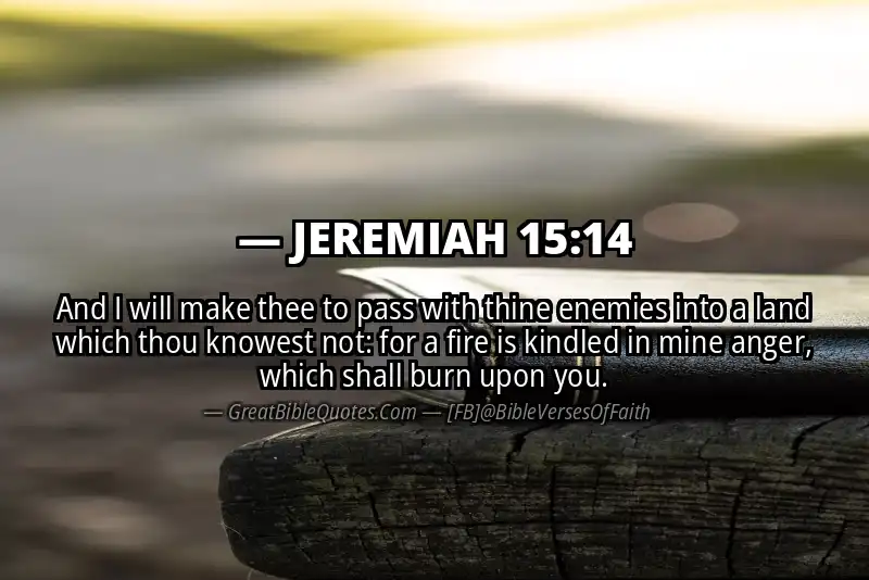 JEREMIAH 15:14 Verse