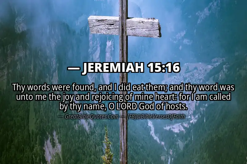 JEREMIAH 15:16 Verse