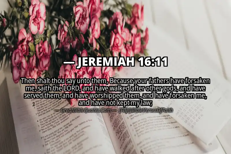 JEREMIAH 16:11 Verse