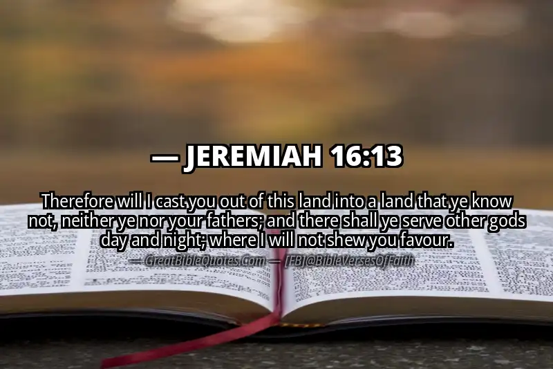 JEREMIAH 16:13 Verse