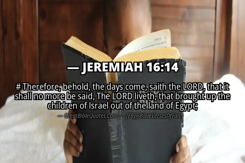 JEREMIAH 16:14 Verse