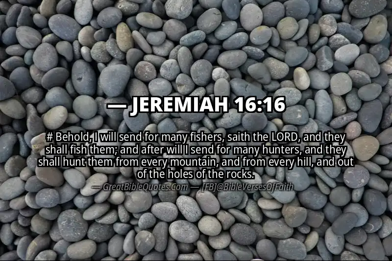 JEREMIAH 16:16 Verse