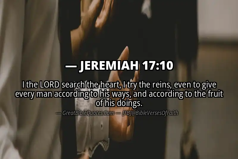JEREMIAH 17:10 Verse