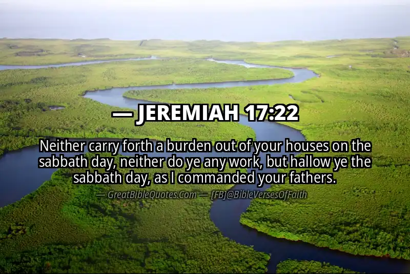 JEREMIAH 17:22 Verse