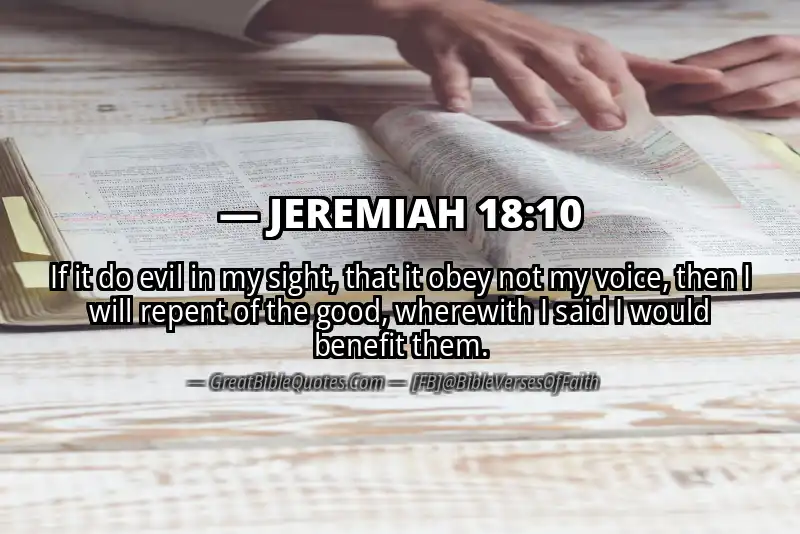 JEREMIAH 18:10 Verse
