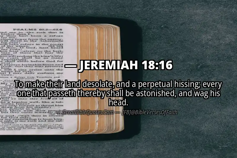 JEREMIAH 18:16 Verse
