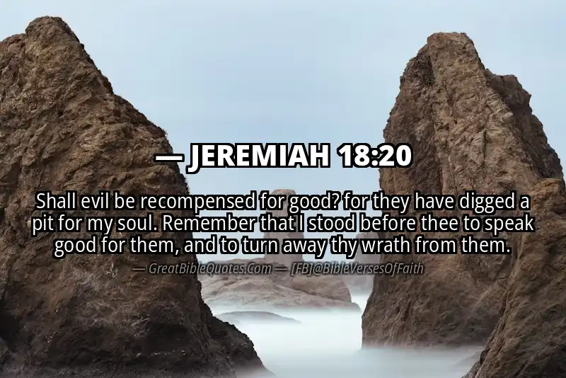 JEREMIAH 18:20 Verse