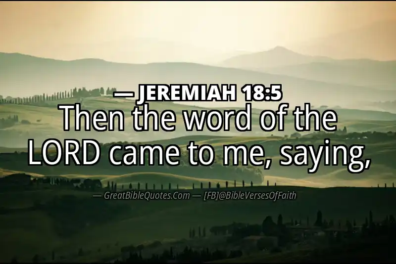 JEREMIAH 18:5 Verse