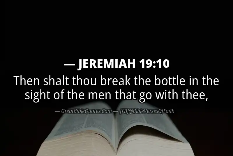 JEREMIAH 19:10 Verse