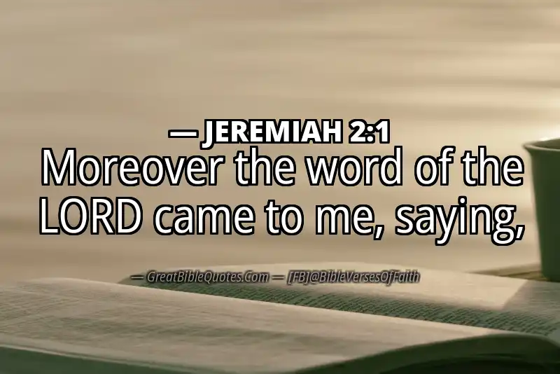 Bible verse: JEREMIAH 2:1 Image
