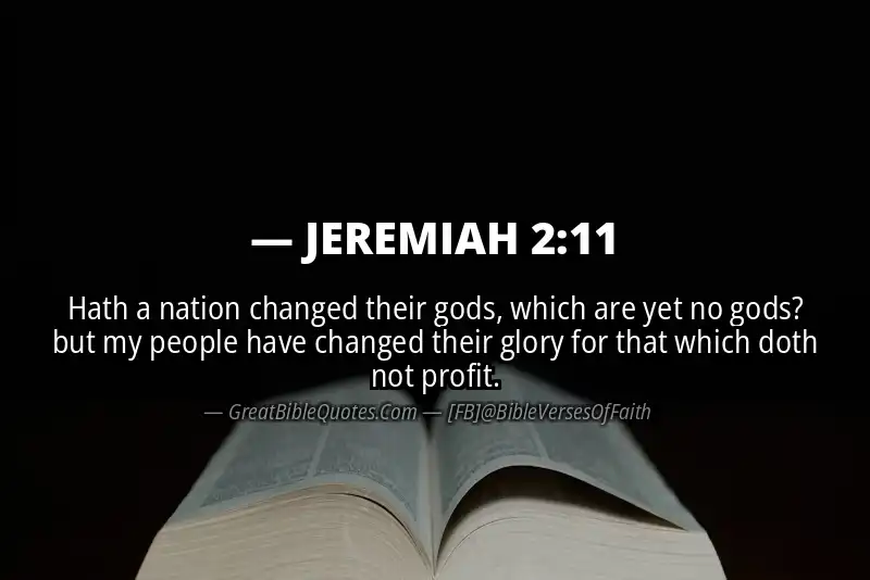 Bible verse: JEREMIAH 2:11 Image