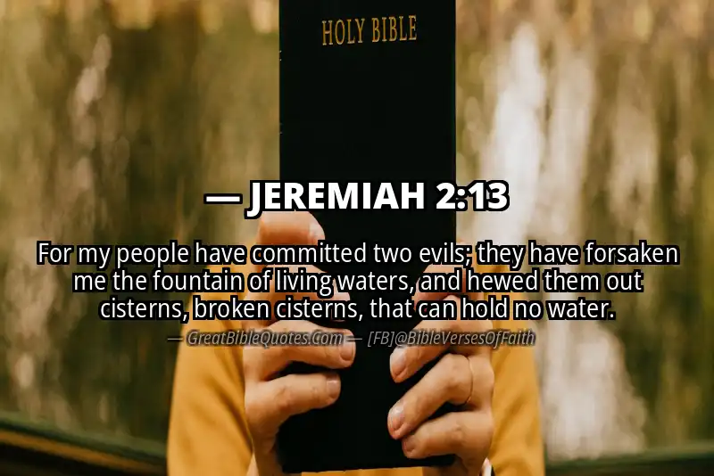 Bible verse: JEREMIAH 2:13 Image