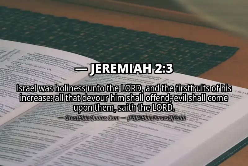 Bible verse: JEREMIAH 2:3 Image