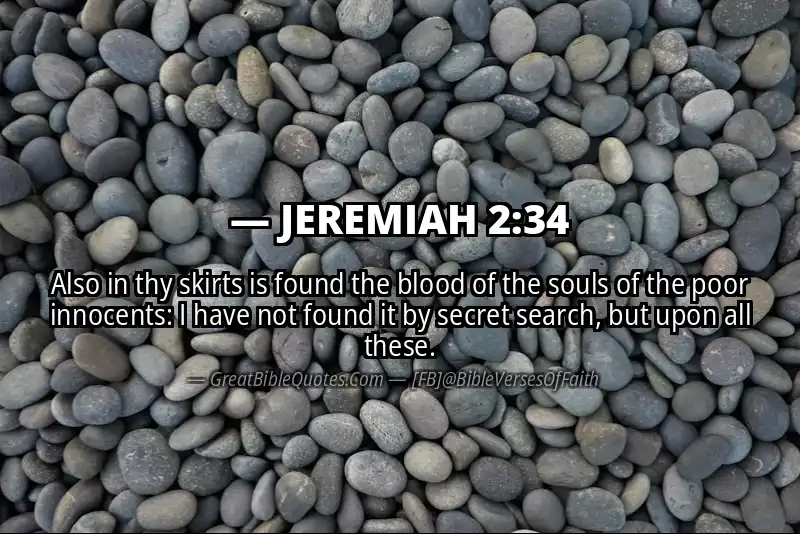 Bible verse: JEREMIAH 2:34 Image