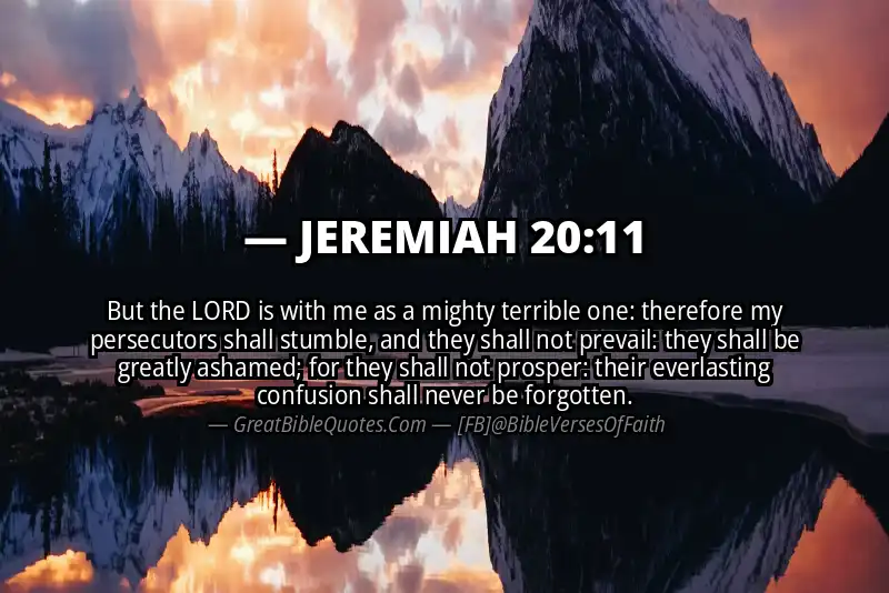 JEREMIAH 20:11 Verse Image