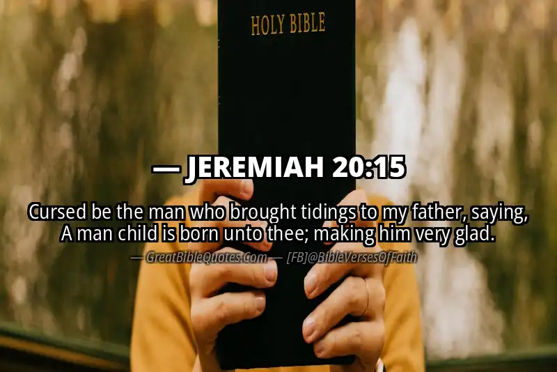 JEREMIAH 20:15 Verse