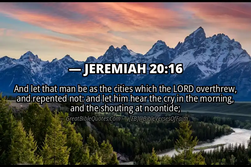 JEREMIAH 20:16 Verse