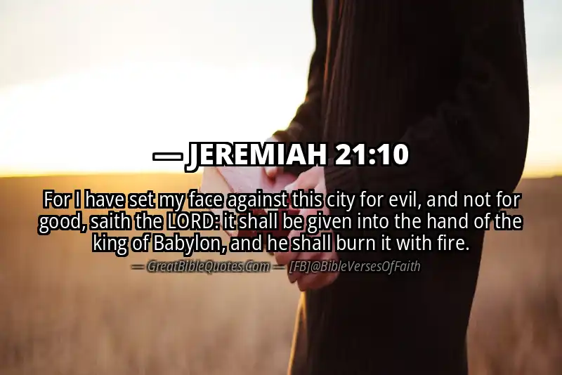 JEREMIAH 21:10 Verse