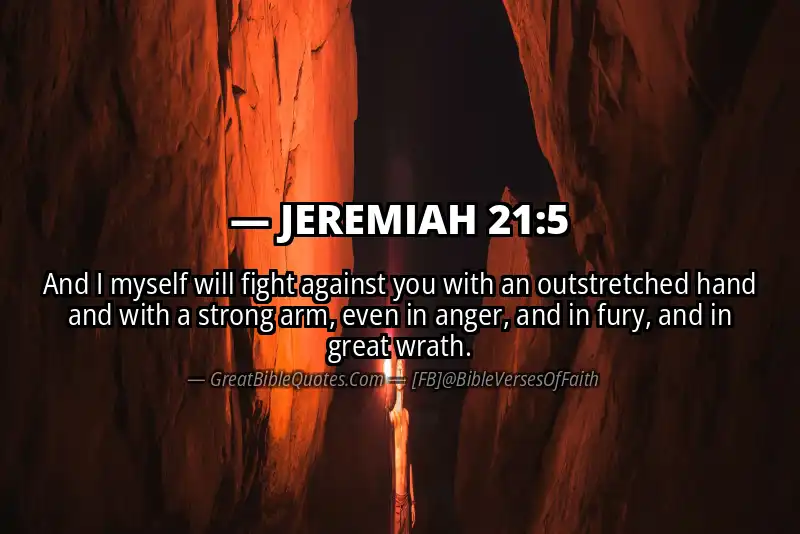 JEREMIAH 21:5 Verse