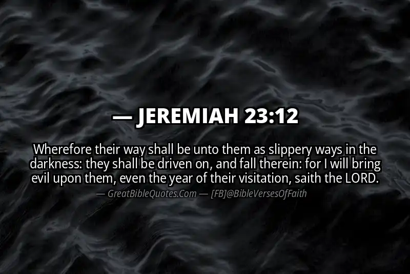 JEREMIAH 23:12 Verse