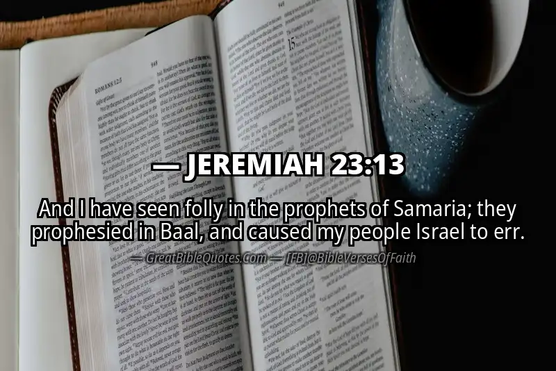 JEREMIAH 23:13 Verse