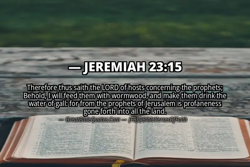 JEREMIAH 23:15 Verse