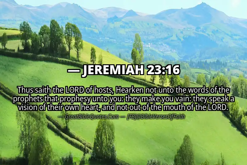 JEREMIAH 23:16 Verse