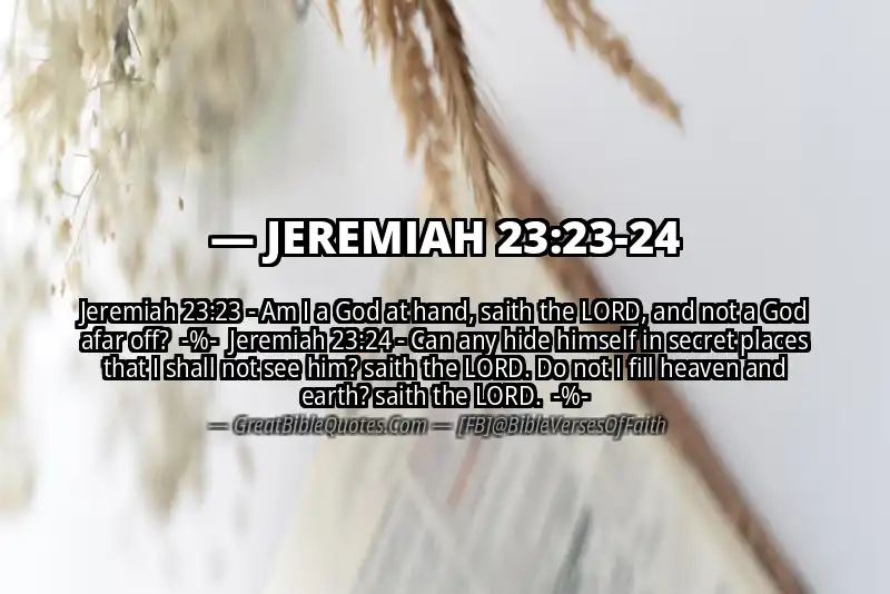Image for JEREMIAH 23:23-24 Bible verse