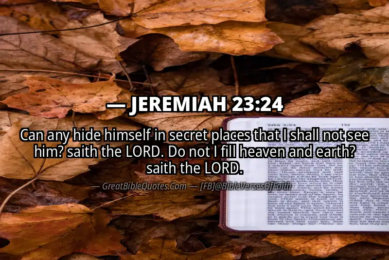 JEREMIAH 23:24 Verse