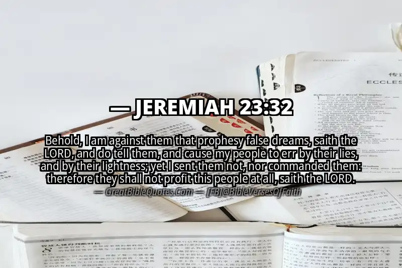 JEREMIAH 23:32 Verse