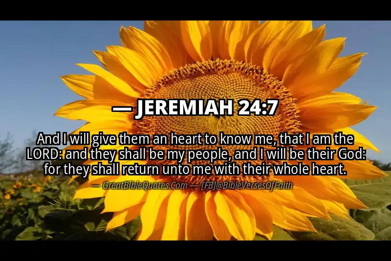 JEREMIAH 24:7 Verse