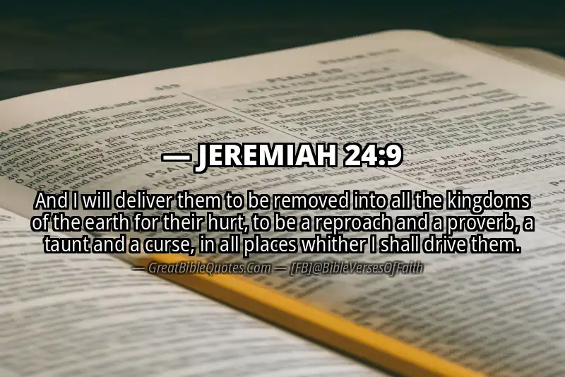JEREMIAH 24:9 Verse