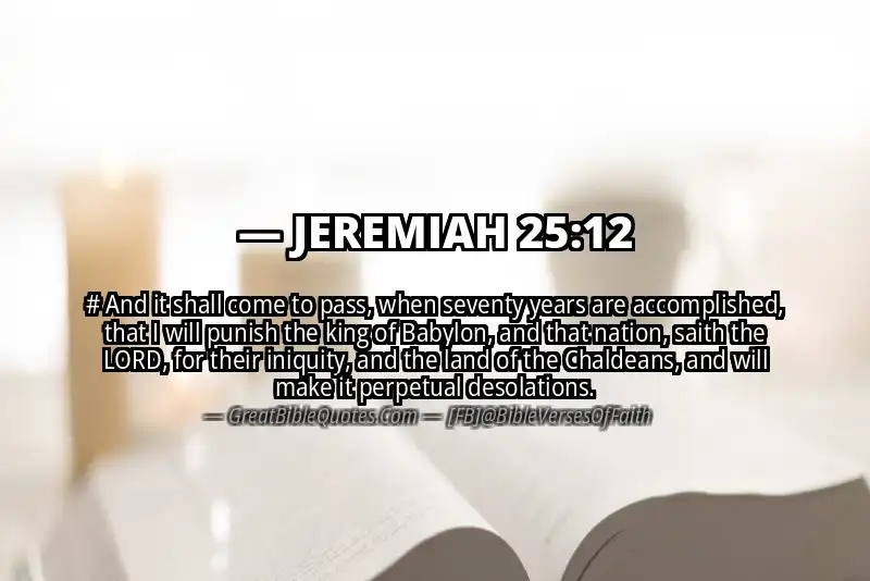 JEREMIAH 25:12 Verse