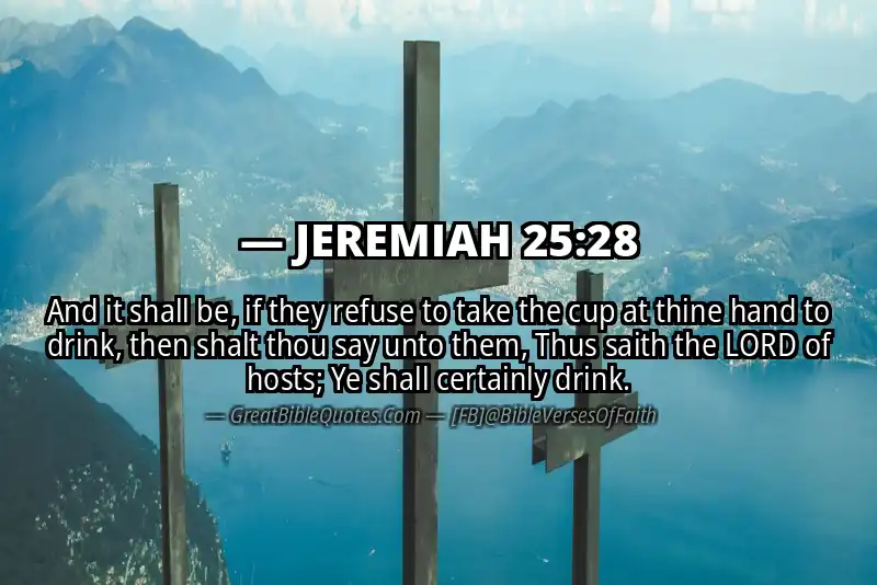 JEREMIAH 25:28 Verse