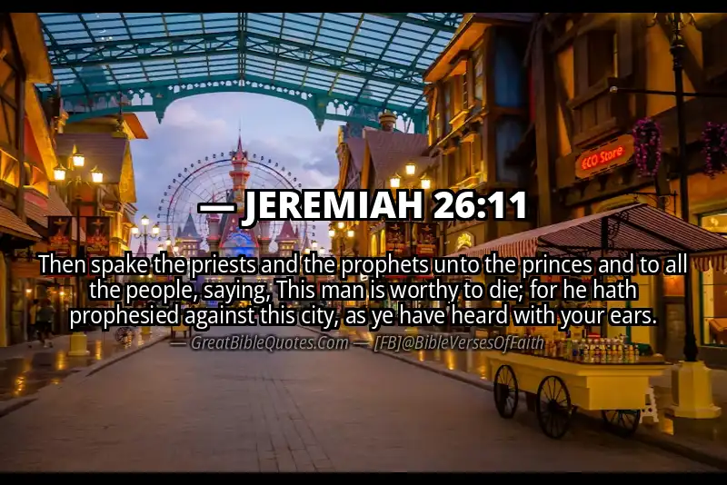 JEREMIAH 26:11 Verse