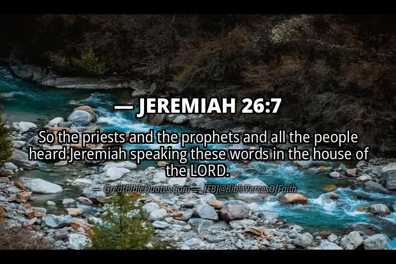 JEREMIAH 26:7 Verse