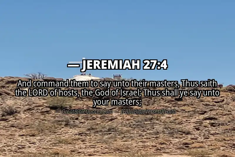 JEREMIAH 27:4 Verse