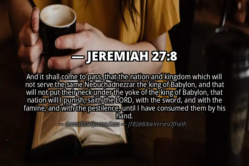 JEREMIAH 27:8 Verse