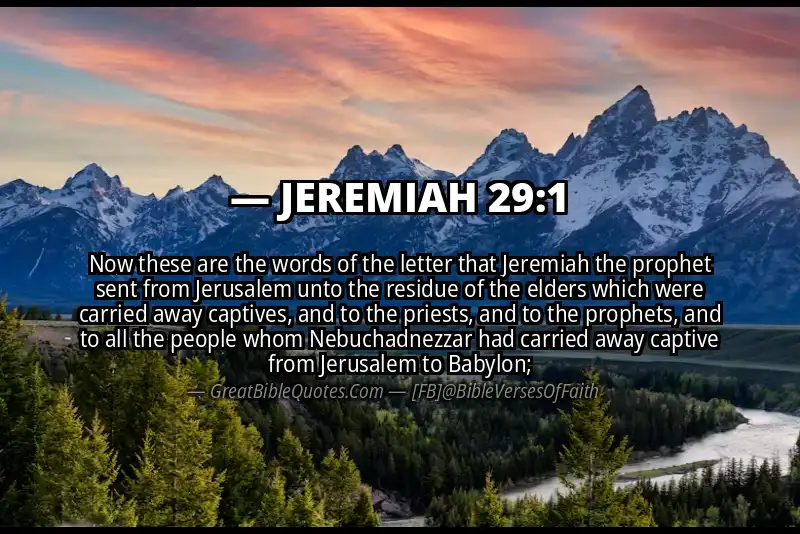 JEREMIAH 29:1 Verse