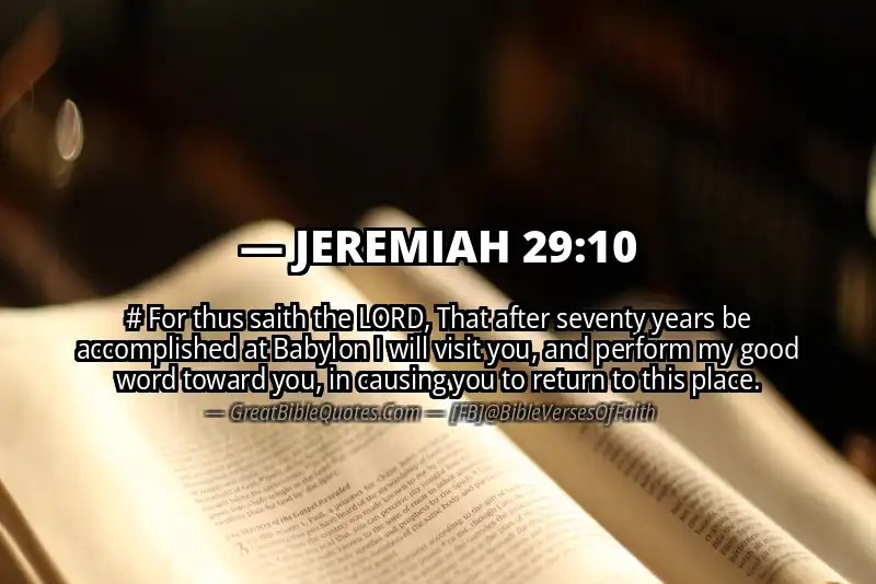 JEREMIAH 29:10 Verse