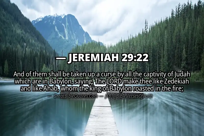 JEREMIAH 29:22 Verse