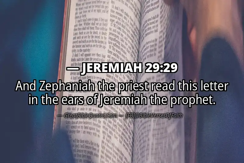 JEREMIAH 29:29 Verse
