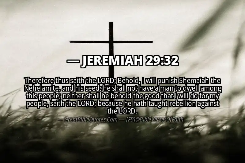 JEREMIAH 29:32 Verse