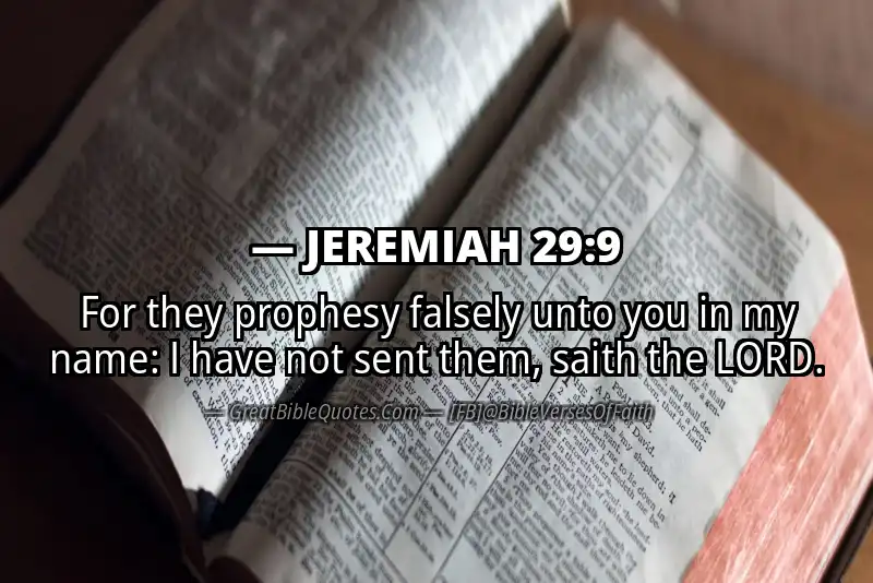 JEREMIAH 29:9 Verse