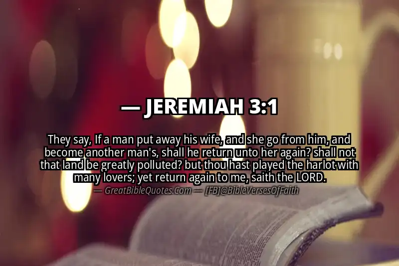 Bible verse: JEREMIAH 3:1 Image