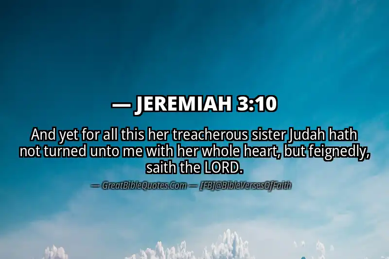 JEREMIAH 3:10 Verse Image