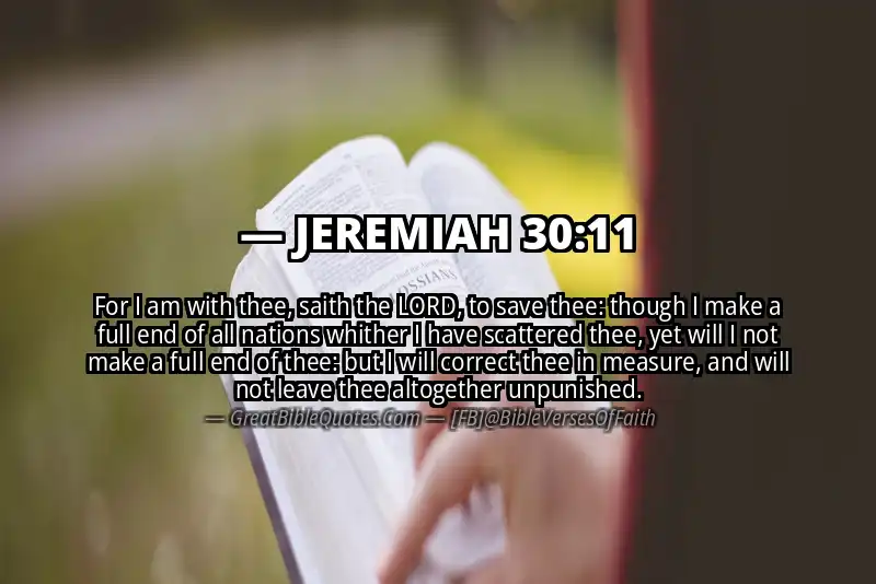 JEREMIAH 30:11 Verse